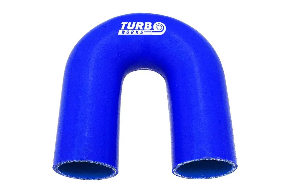 Promocja Kolanko silikonowe 180st TurboWorks Niebieskie 76mm
