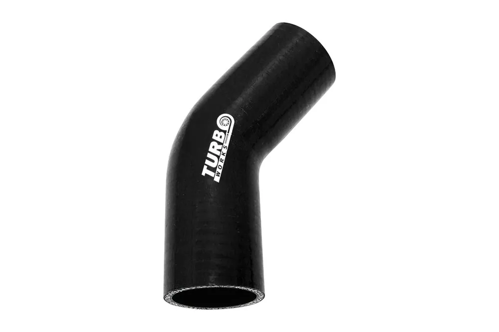 Bestseller Kolanko silikonowe 45st TurboWorks Czarne 51mm
