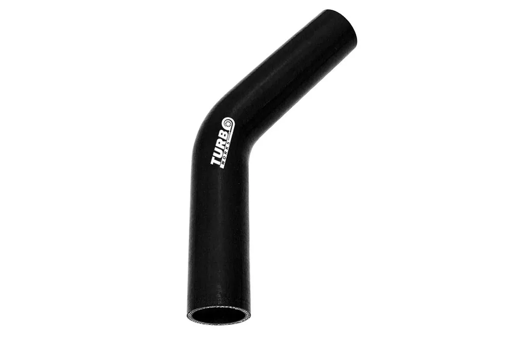 Kolanko silikonowe 45st TurboWorks Czarne 84mm XL Wybór klientów