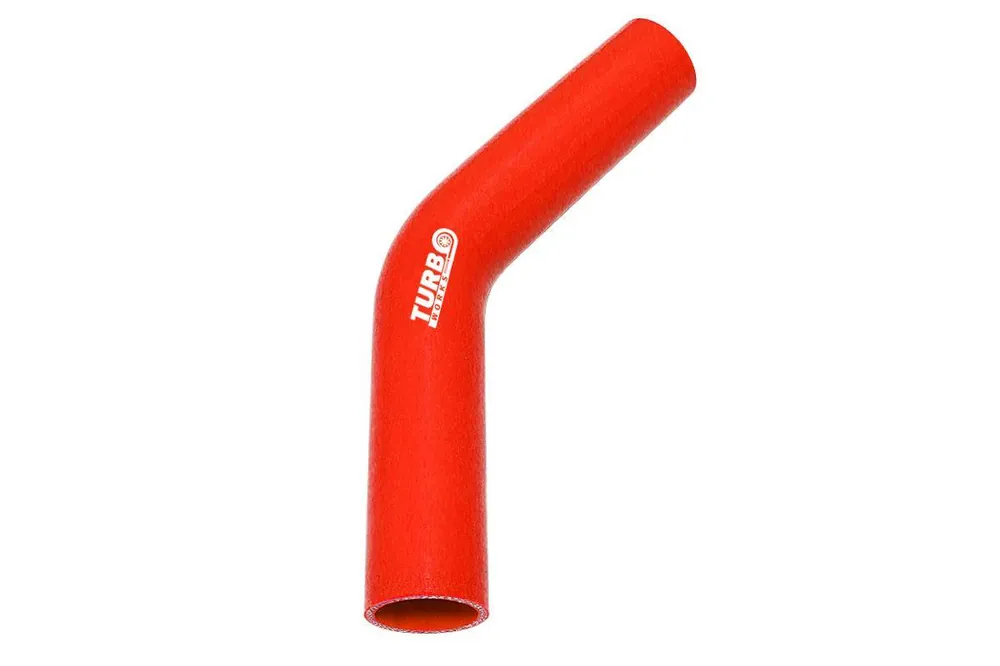 Kolanko silikonowe 45st TurboWorks Czerwone 102mm XL Wyprzedaż