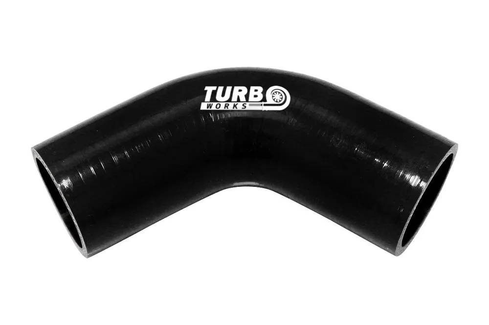 Kolanko silikonowe 67st TurboWorks Czarne 89mm Ostatnie sztuki