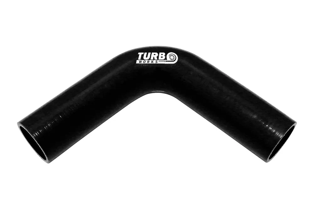 Kolanko silikonowe 90st TurboWorks Czarne 18mm XL Tylko dziś