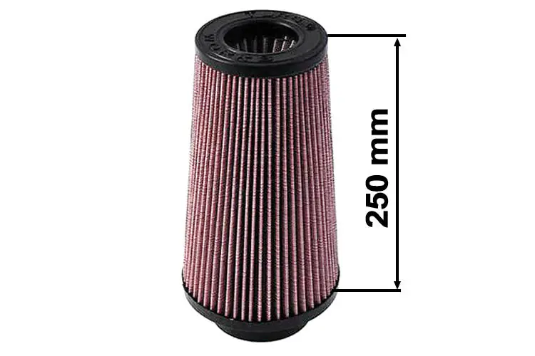 Szybka dostawa Filtr stożkowy TurboWorks H 250mm OTW 80-89mm Fioletowy