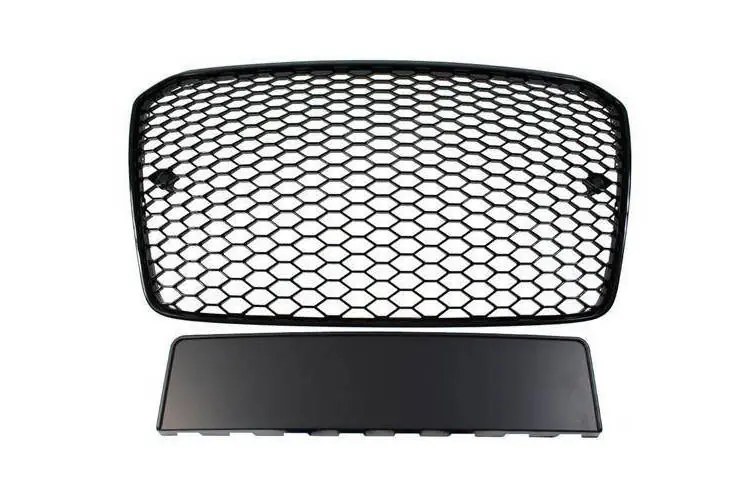 Łatwy zwrot Grill Audi A5 8T RS-Style Bright Black 13-16 PDC