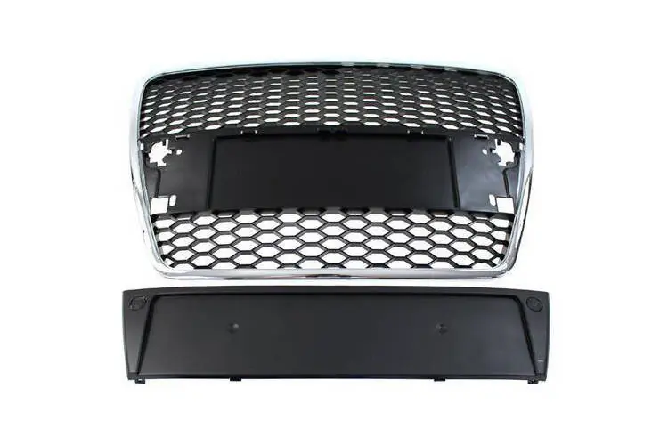 Ekspresowa dostawa Grill Audi A6 C6 RS-Style Chrome-Black 04-09