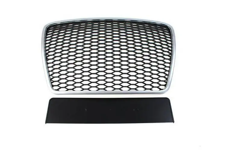 Niska cena Grill Audi A6 C6 RS-Style Matt Silver-Black 09-11