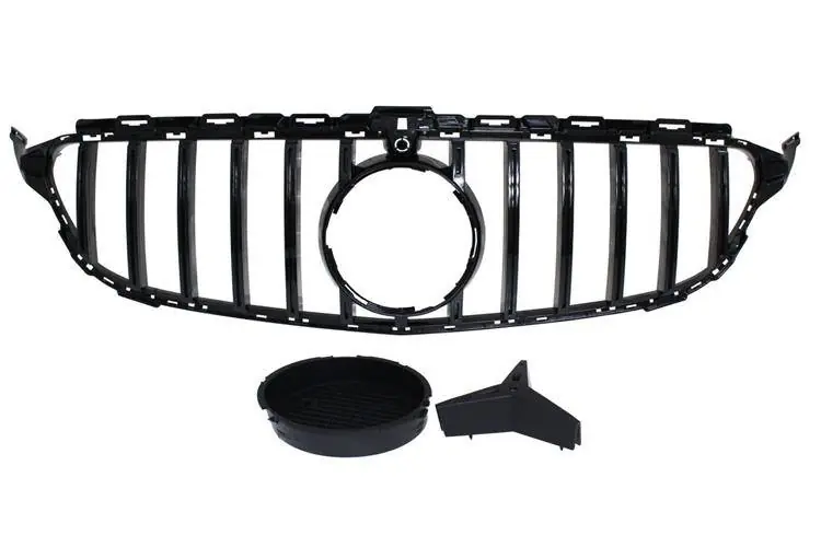 Grill Mercedes Benz W205 GT-R Look Gloss Black 15-19 Darmowy zwrot