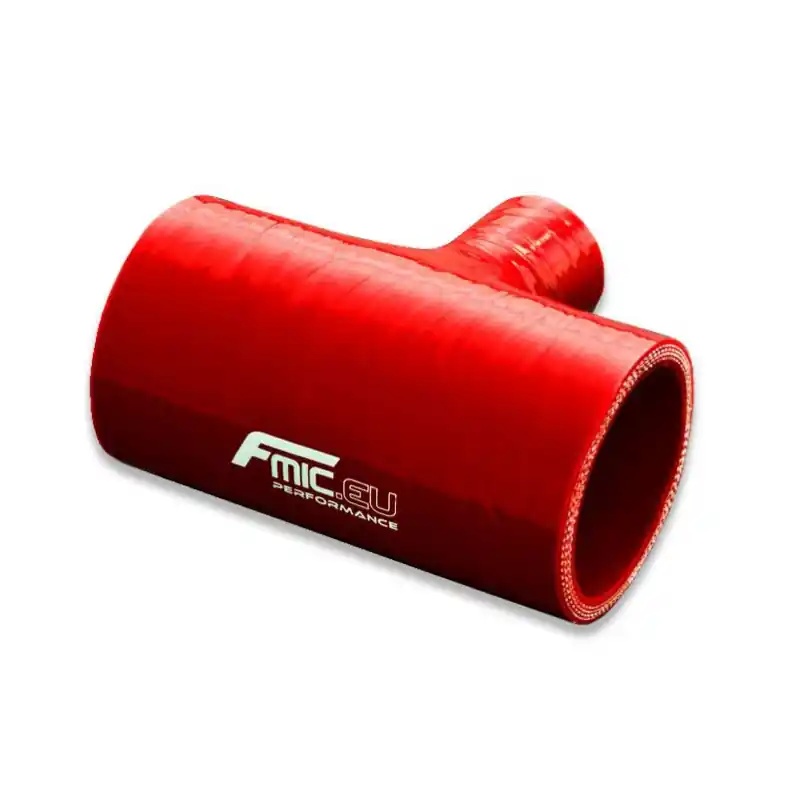 Trójnik silikonowy T-Piece FMIC 76/25mm Czerwony Rabat