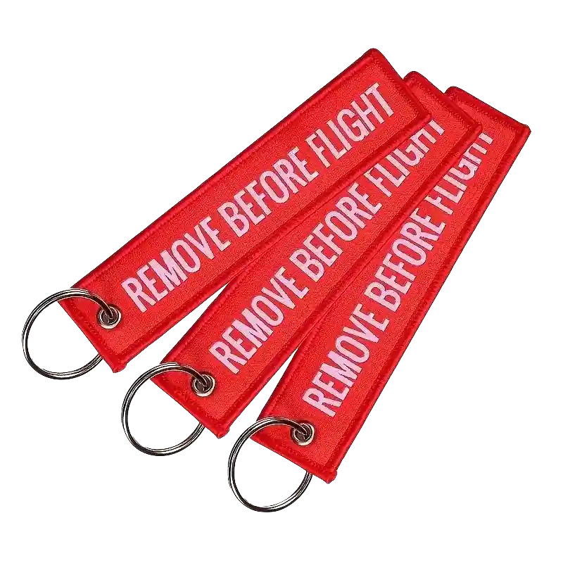 Brelok zawieszka REMOVE BEFORE FLIGHT Czerwona Hit sprzedaży