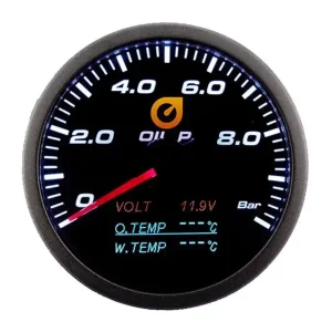 Auto Gauge 60mm - Wskaźnik 4w1 Ciśniene oleju napięcie temperatura wody i oleju Kup online
