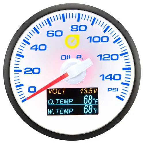 Do wyczerpania zapasów Auto Gauge 60mm - 4w1 Wskaźnik ciśnienia oleju napięcia temperatury wody i oleju