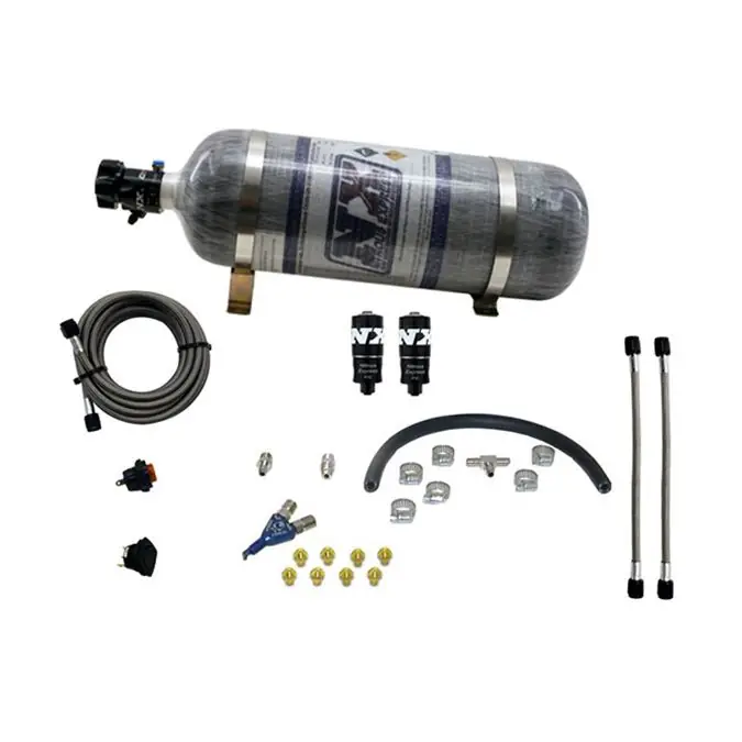 Wybór klientów EFI Single Nozzle Piranha System 35-50-75Hp with 12Lb Carbon Bottle Nitrous Express NX 20001-12