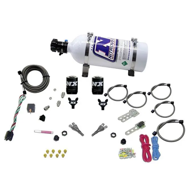 Dual Nozzle Nitrous System with 5Lb Bottle GM TBI ALL (50-75-100-125HP) Nitrous Express NX 20218-05 Rabat