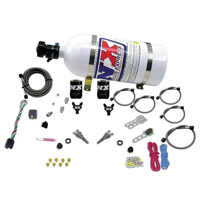 Hit cenowy Dual Nozzle Nitrous System with 10Lb Bottle GM TBI ALL (50-75-100-125HP) Nitrous Express NX 20218-10