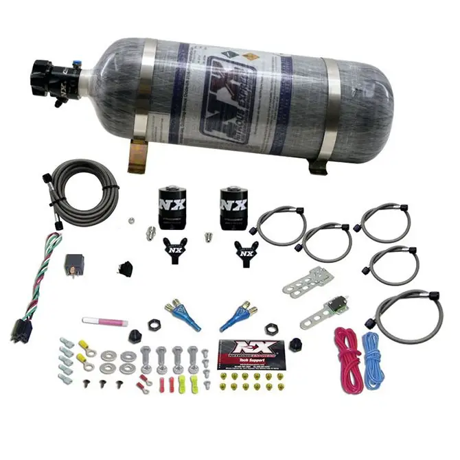 Hit sprzedaży Dual Nozzle with 12Lb Bottle Dodge Viper EFI (100-300Hp) Nitrous Express NX 20325-12