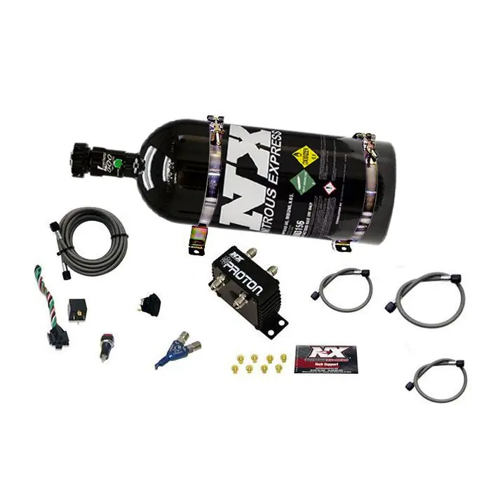 Dostępne od ręki Proton zestaw nitro czarna butla 4.5kg 10lb Nitrous Express NX 20420-10B