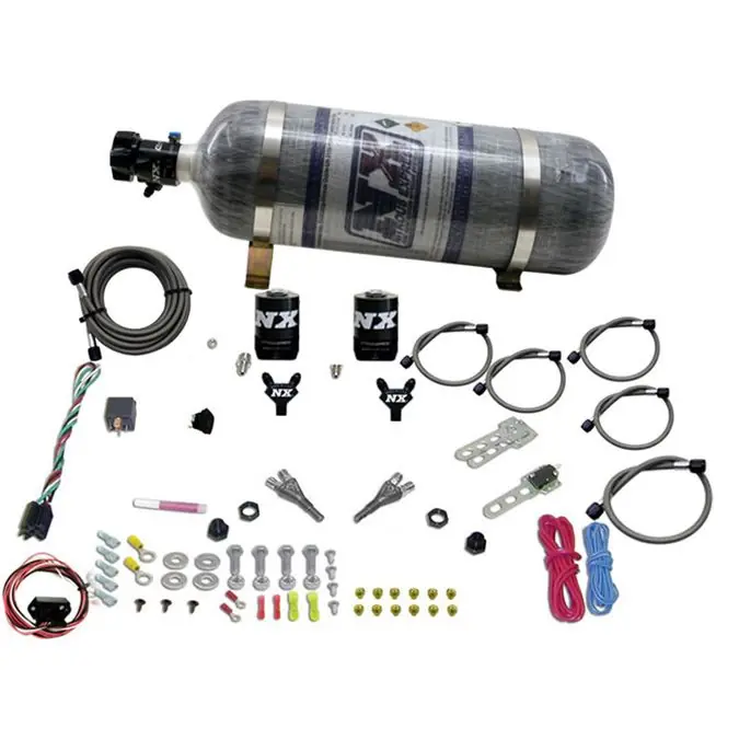 Dual Nozzle (35-150Hp) with 12Lb Carbon Bottle Nissan / Infiniti Nitrous Express NX 20716-12 Nowość