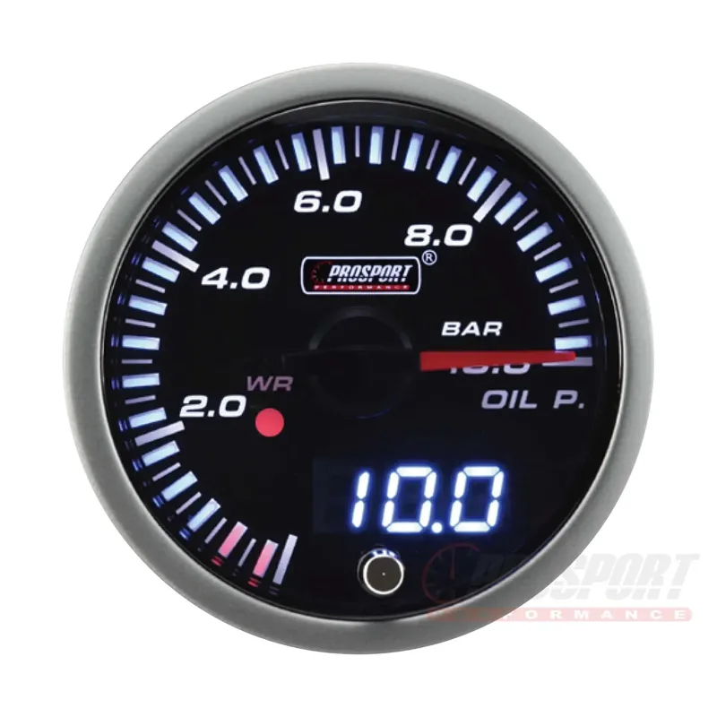 Prosport JDM Series 52mm - Oil Pressure Gauge with Electrical Sensor Popularny