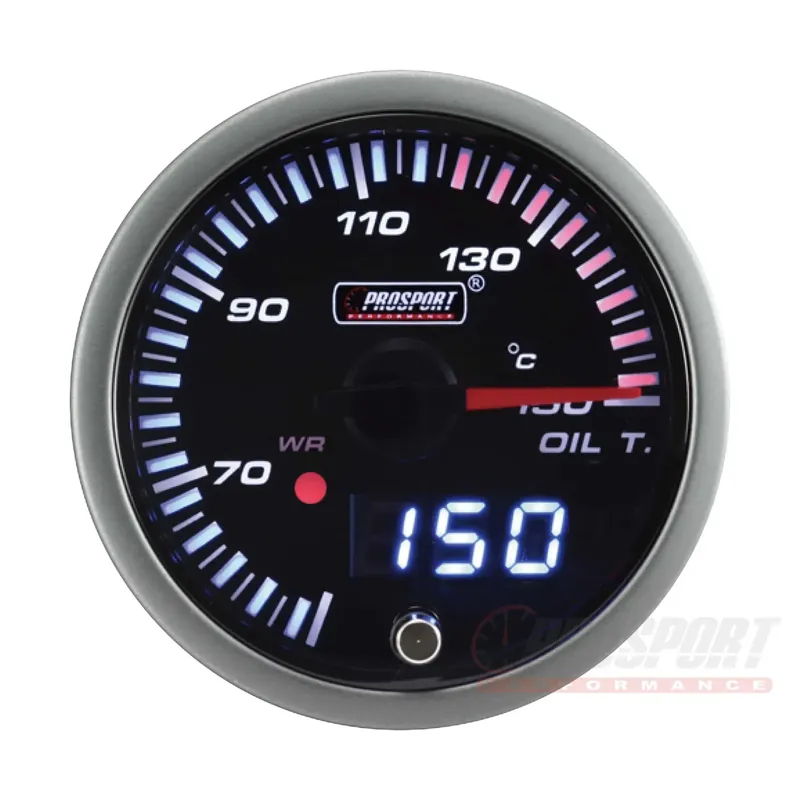 Do wyczerpania zapasów Prosport JDM Series 52mm - Oil Temp Gauge with Waterproof Sensor