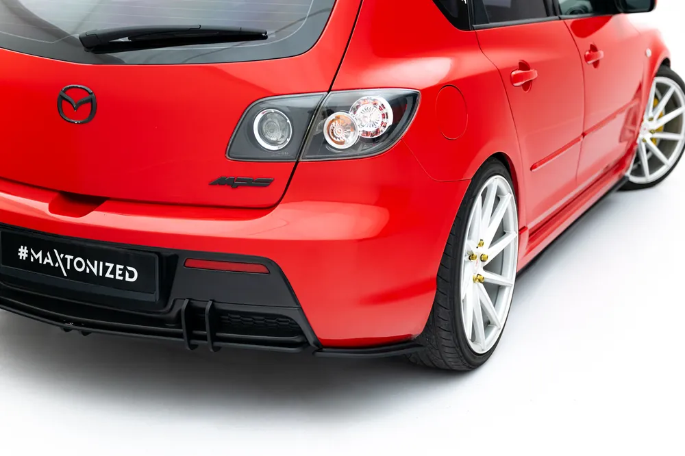 Oferta limitowana Splittery Tylne Boczne Street Pro Mazda 3 MPS Mk1 Wersja EU Maxton