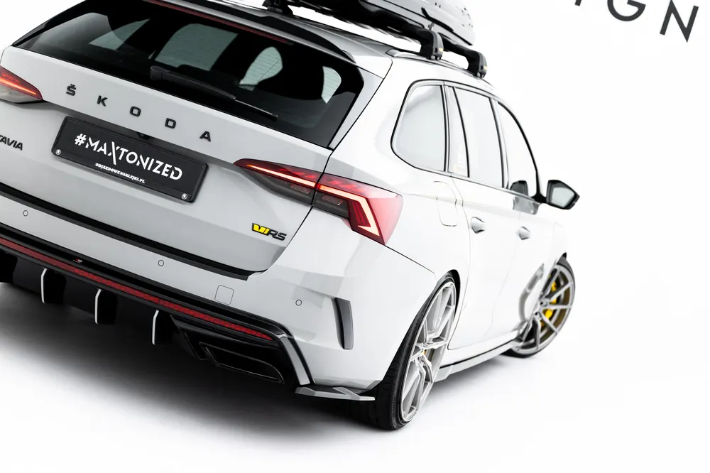Ostatnia szansa Splittery Tylne Boczne V.7 Skoda Octavia RS Liftback / Combi Mk4 Maxton