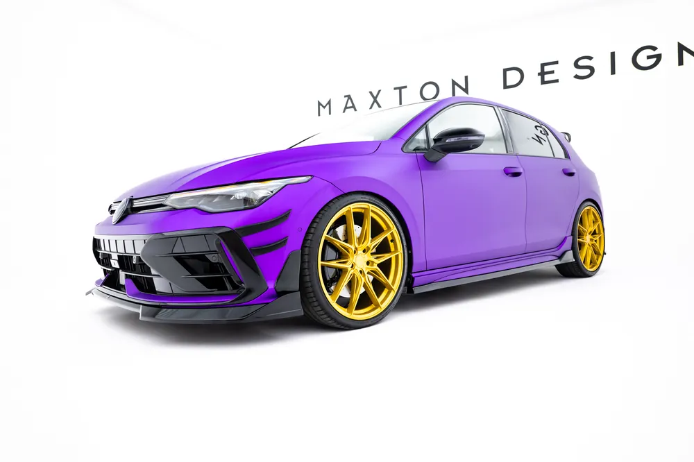 Nowy Zestaw Splitterów V.6 Volkswagen Golf R Hatchback Mk8 Facelift Maxton