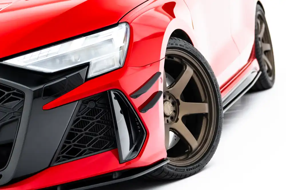 Canards(owiewki przedniego zderzaka) Audi RS3 Sedan 8Y Facelift Maxton Szybka wysyłka