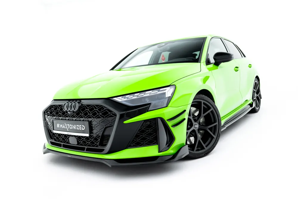 Bezpieczna płatność Splitter Przedni V.2 Audi RS3 Sportback 8Y Facelift Maxton