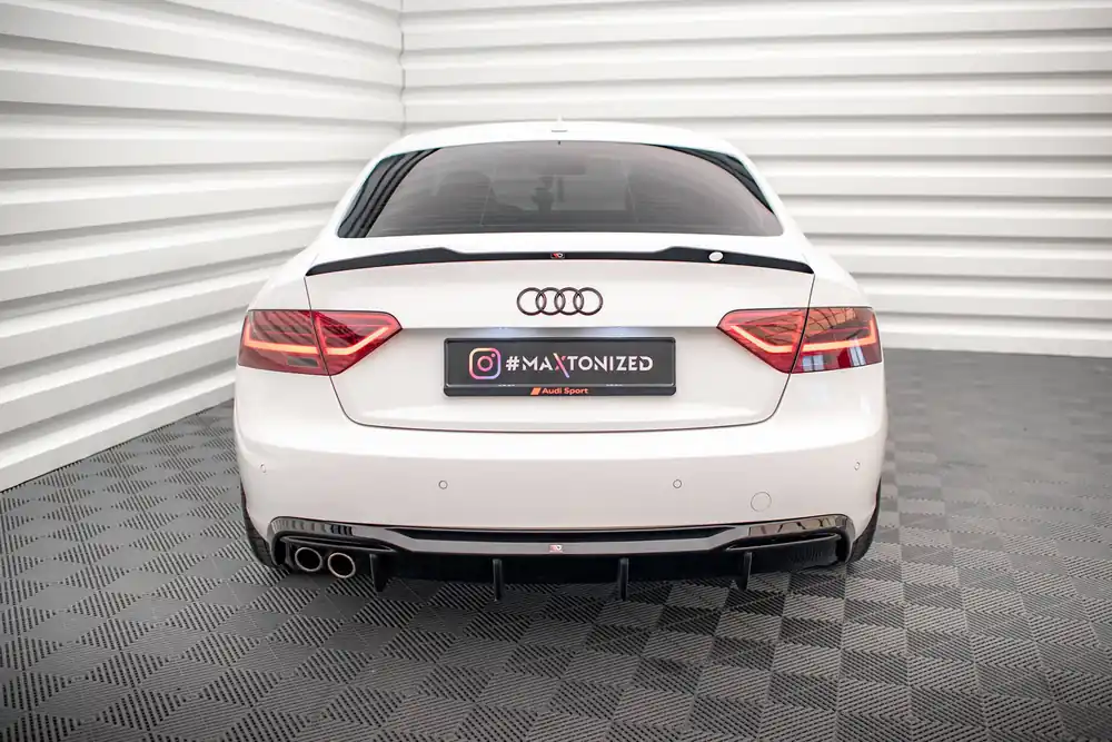 Premium Dokładka Tylna Audi A5 Sportback 8T Facelift (Wersja z podwójnymi wydechami z jednej strony) Maxton
