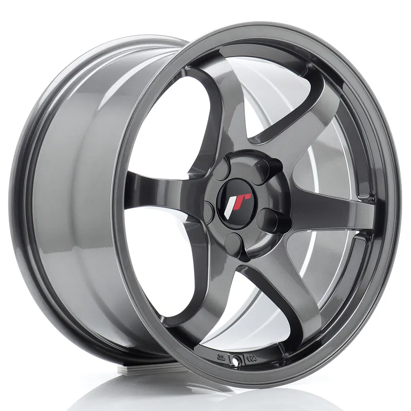 Łatwy zwrot Felga JR Wheels JR3 17x9 (5 śrub) ET20-35 Gun Metal Blank
