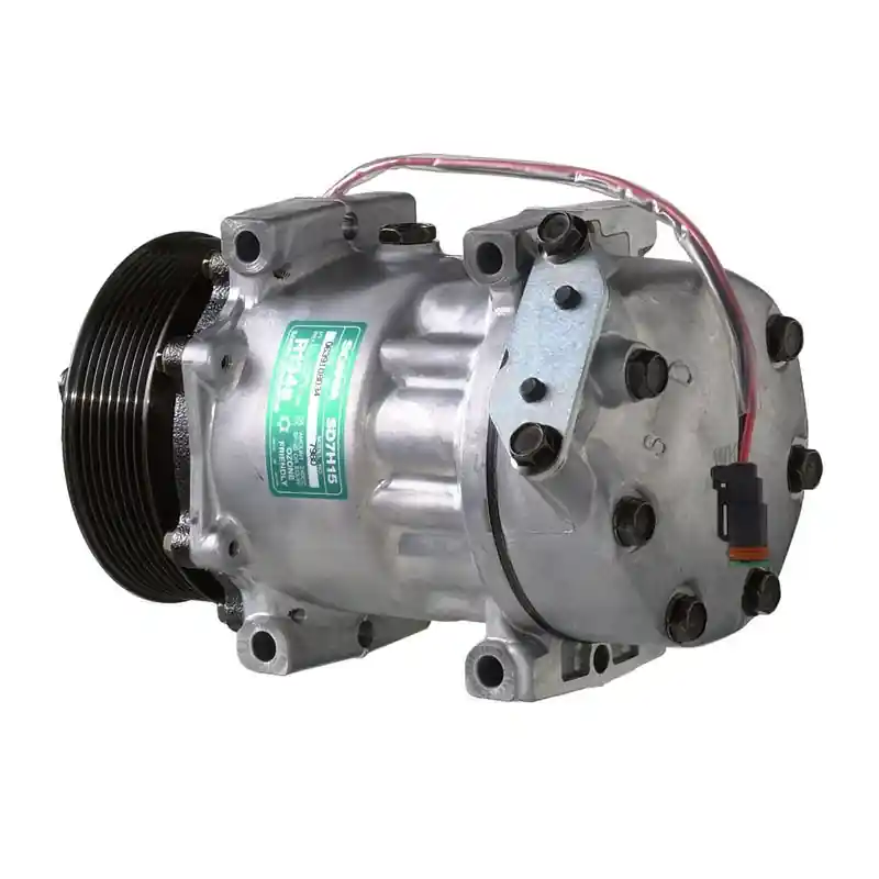 1101406.ZAM SPRĘŻARKA / KOMPRESOR KLIMATYZACJI ZAMIENNIK SANDEN SD7H15 119MM 8PK 24V TYP WK DOOSAN MOXY MT31 MT41 SCANIA Szybka wysyłka